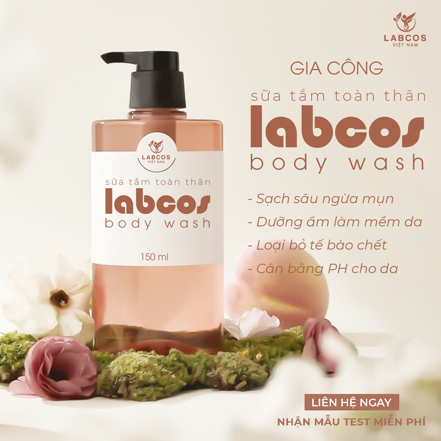 Bí quyết để có được làn da mịn màng như những cánh hoa anh đào cùng sữa tắm toàn thân Labcos