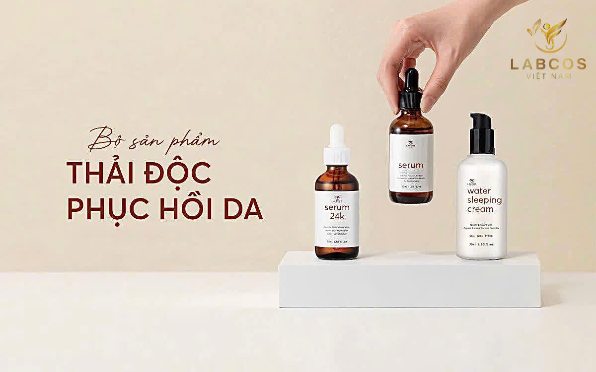 BỘ 3 SẢN PHẨM THẢI ĐỘC VÀ PHỤC HỒI LABCOS: BÍ QUYẾT NUÔI DƯỠNG LÀN DA RẠNG RỠ
